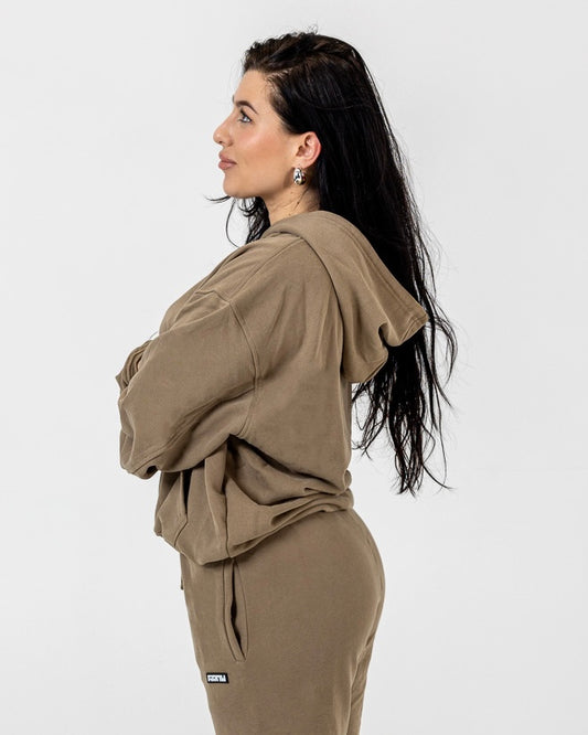 Hoodie 'LOOSE' - Olive Yellow - Women