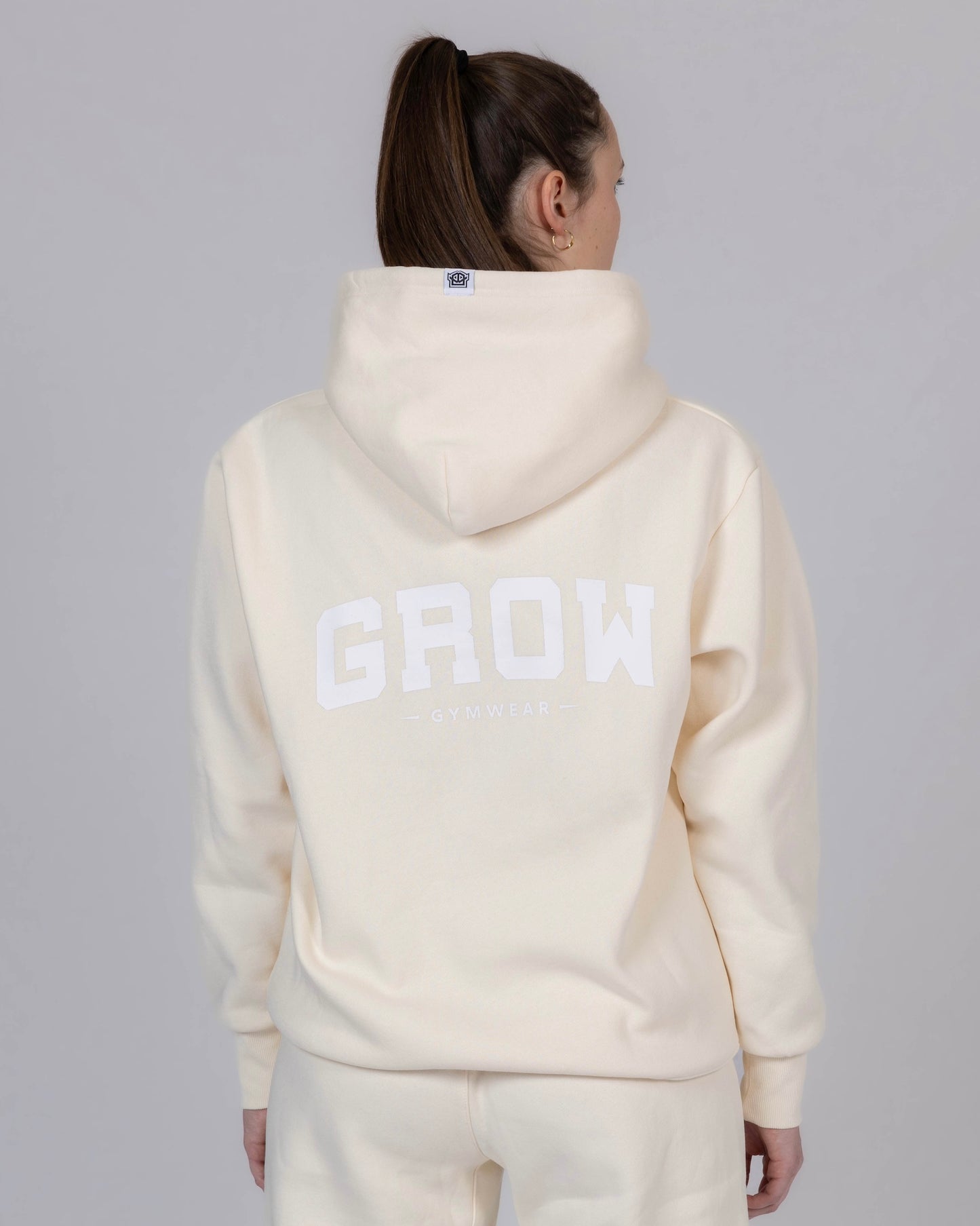 Hoodie 'CURVED' - Beige - Women