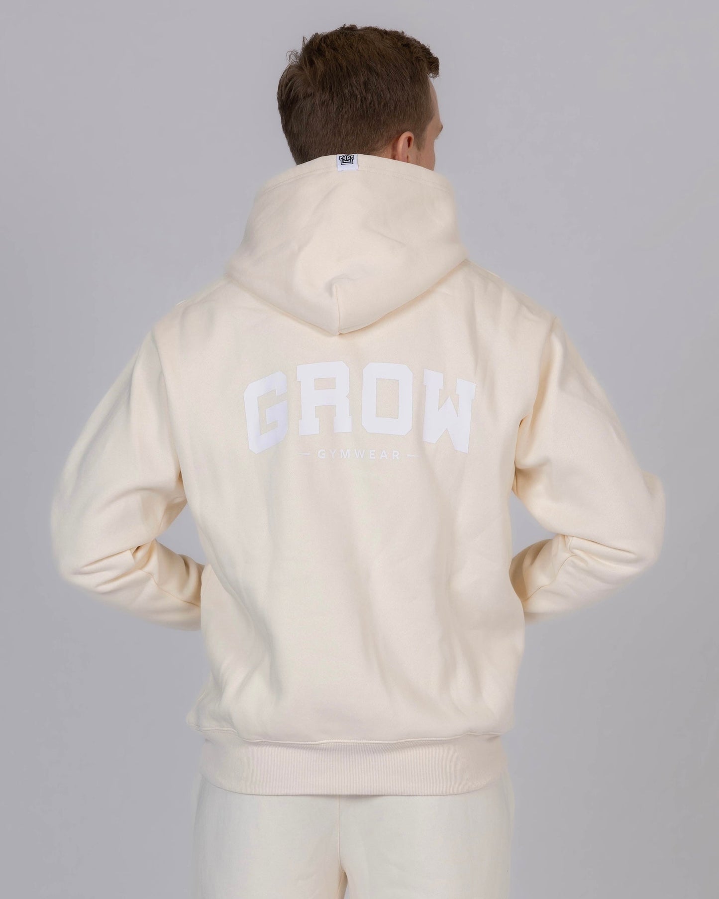 Hoodie 'CURVED' - Beige - Men