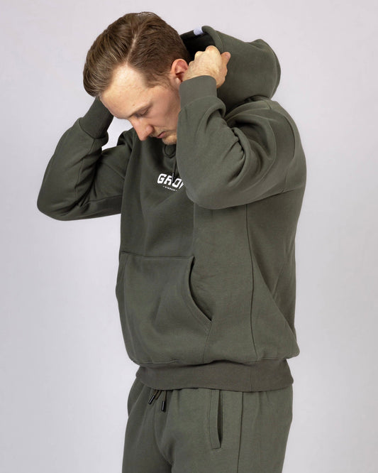 Hoodie 'CURVED' - Green - Men