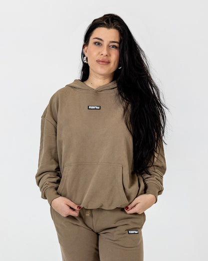 Hoodie 'LOOSE' - Olive Yellow - Women