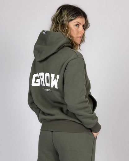 Hoodie 'CURVED' - Green - Women