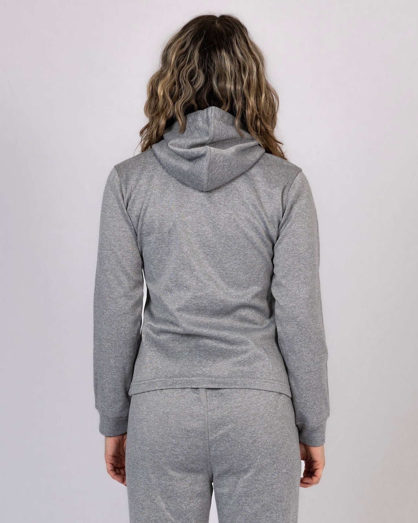 Zip Hoodie 'REST' - Grey - Women