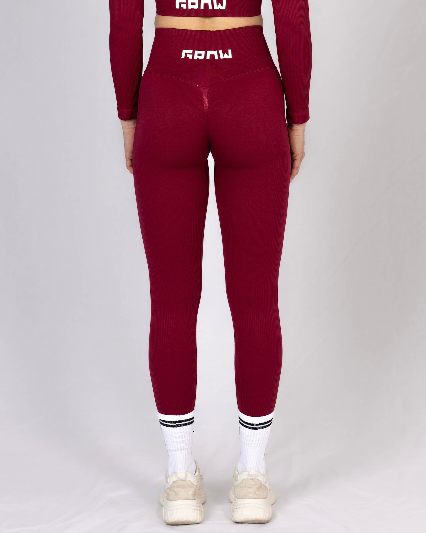 Leggings 'CROPPED' - Wine Red